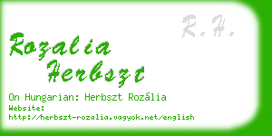 rozalia herbszt business card